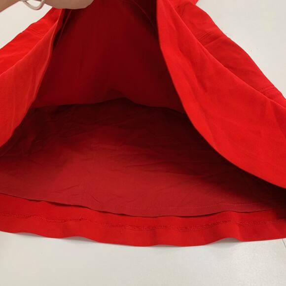 Banana Republic Dress Women 0 Red High Neck Sleeveless Keyhole Back Lined Flare - Picture 11 of 15